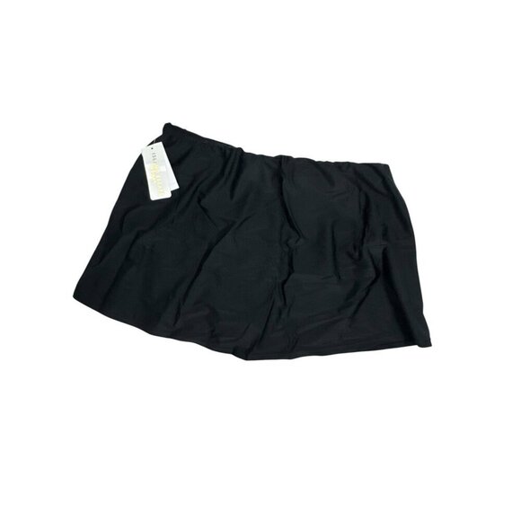 Island Escape Women's Plus 18W Swim Skirt Black NWT - Picture 3 of 12